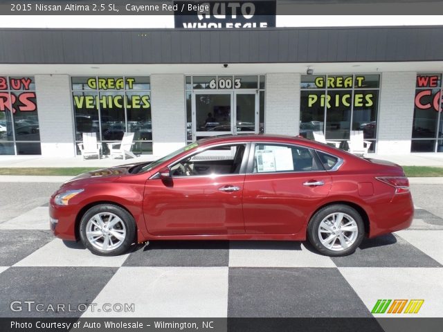 2015 Nissan Altima 2.5 SL in Cayenne Red