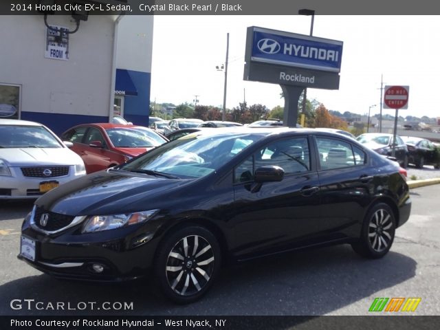 2014 Honda Civic EX-L Sedan in Crystal Black Pearl