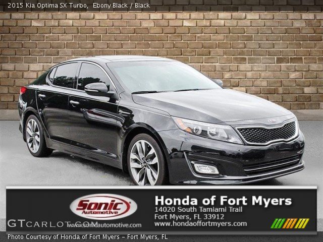 2015 Kia Optima SX Turbo in Ebony Black