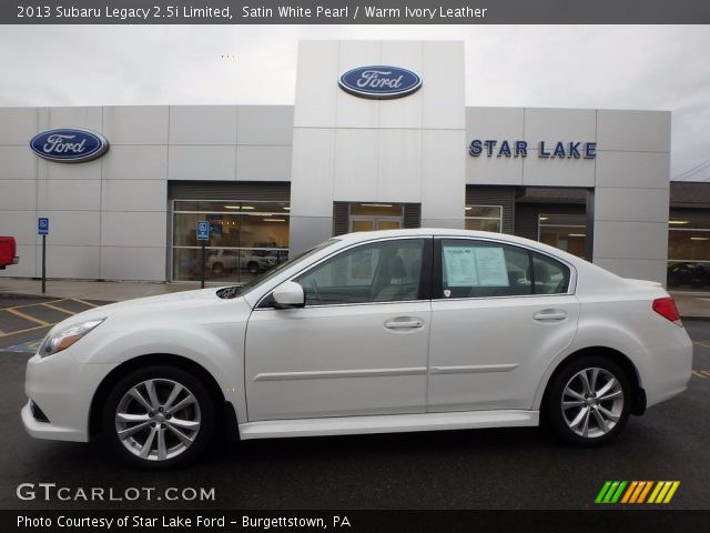 2013 Subaru Legacy 2.5i Limited in Satin White Pearl