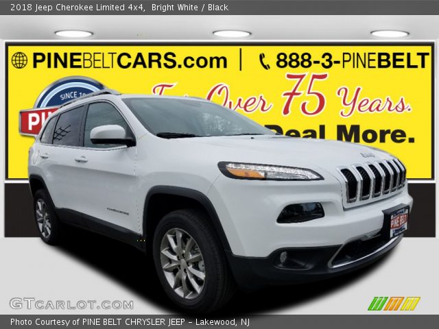 2018 Jeep Cherokee Limited 4x4 in Bright White