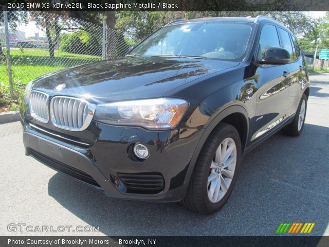2016 BMW X3 xDrive28i in Black Sapphire Metallic