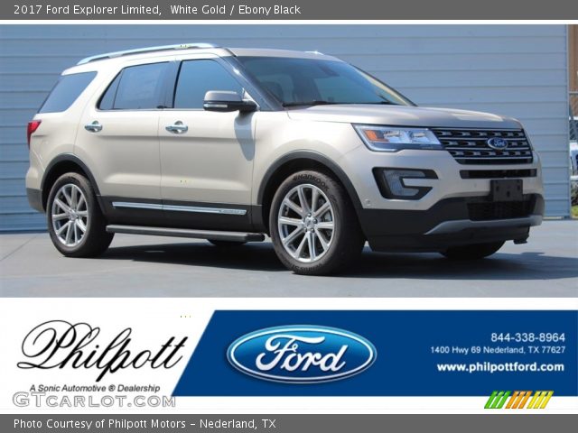 2017 Ford Explorer Limited in White Gold