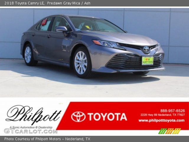 2018 Toyota Camry LE in Predawn Gray Mica