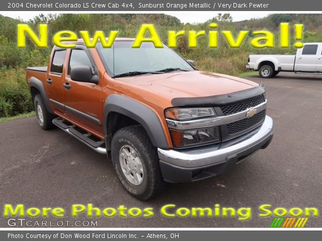 2004 Chevrolet Colorado LS Crew Cab 4x4 in Sunburst Orange Metallic