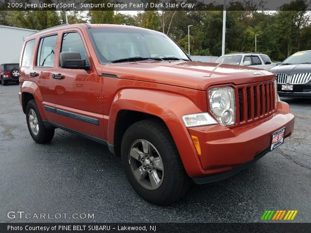 2009 Jeep Liberty Sport in Sunburst Orange Pearl