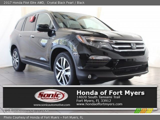 2017 Honda Pilot Elite AWD in Crystal Black Pearl