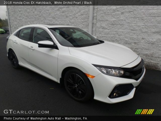 2018 Honda Civic EX Hatchback in White Orchid Pearl