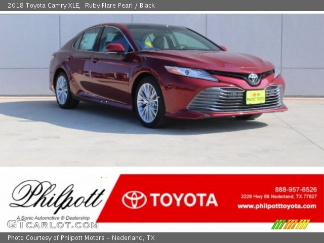 2018 Toyota Camry XLE in Ruby Flare Pearl