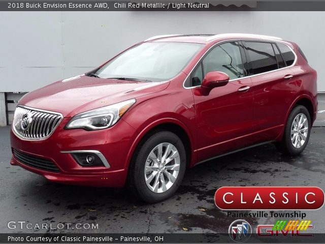 2018 Buick Envision Essence AWD in Chili Red Metallilc