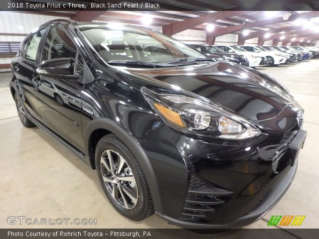 2018 Toyota Prius c Three in Black Sand Pearl