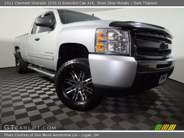 2011 Chevrolet Silverado 1500 LS Extended Cab 4x4 in Sheer Silver Metallic