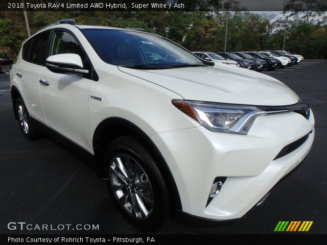 2018 Toyota RAV4 Limited AWD Hybrid in Super White