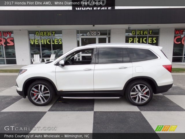 2017 Honda Pilot Elite AWD in White Diamond Pearl