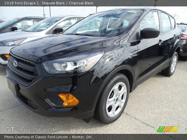 2018 Ford Escape S in Shadow Black
