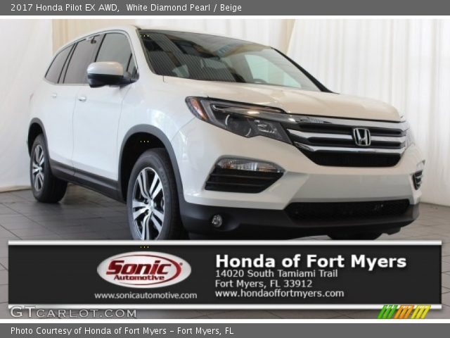 2017 Honda Pilot EX AWD in White Diamond Pearl