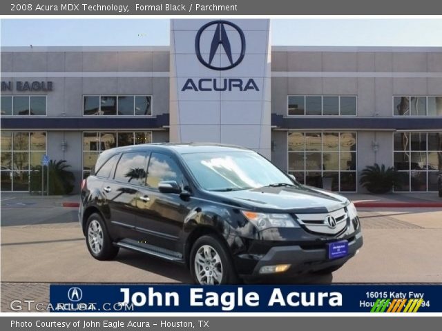 2008 Acura MDX Technology in Formal Black