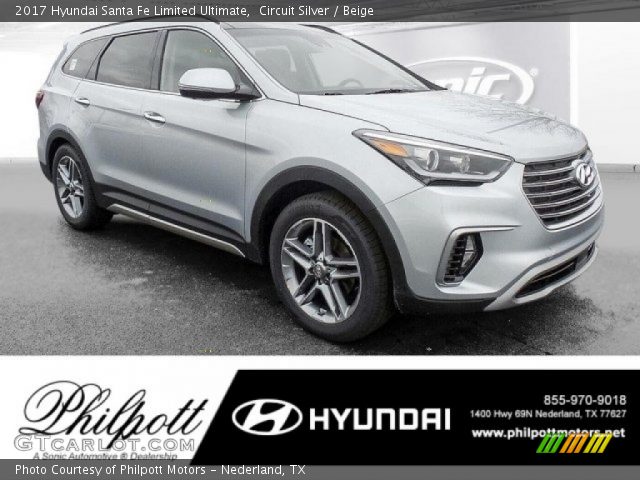 2017 Hyundai Santa Fe Limited Ultimate in Circuit Silver
