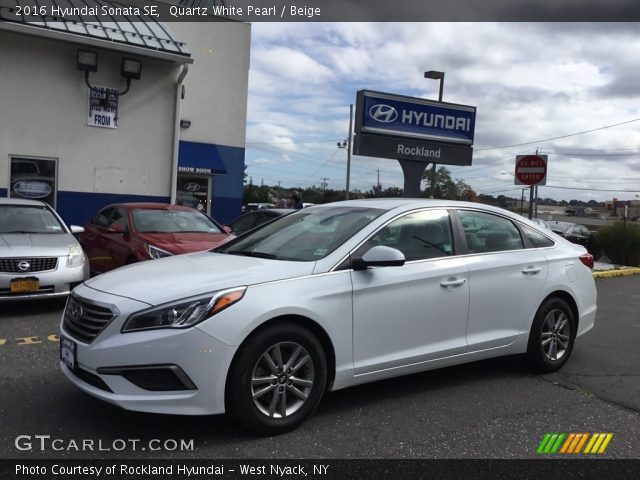 2016 Hyundai Sonata SE in Quartz White Pearl