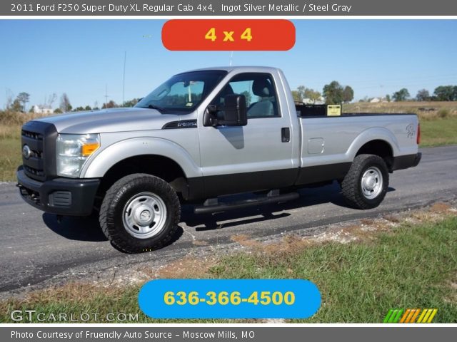 2011 Ford F250 Super Duty XL Regular Cab 4x4 in Ingot Silver Metallic