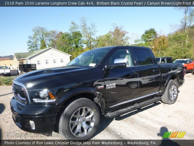 2018 Ram 1500 Laramie Longhorn Crew Cab 4x4 in Brilliant Black Crystal Pearl