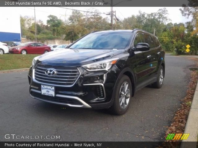 2018 Hyundai Santa Fe SE AWD in Becketts Black