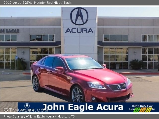 2012 Lexus IS 250 in Matador Red Mica
