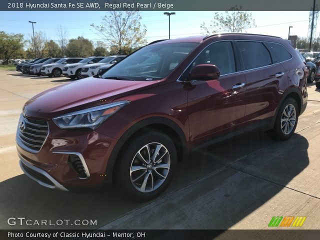 2018 Hyundai Santa Fe SE AWD in Regal Red Pearl