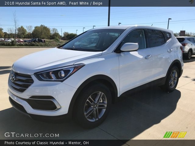 2018 Hyundai Santa Fe Sport AWD in Pearl White