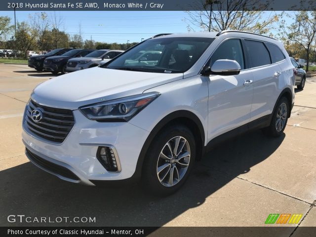 2018 Hyundai Santa Fe SE AWD in Monaco White