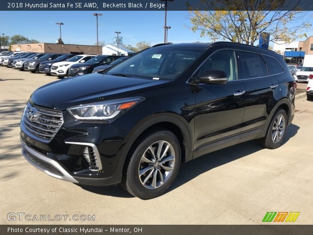 2018 Hyundai Santa Fe SE AWD in Becketts Black