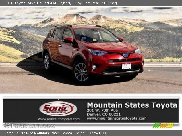 2018 Toyota RAV4 Limited AWD Hybrid in Ruby Flare Pearl