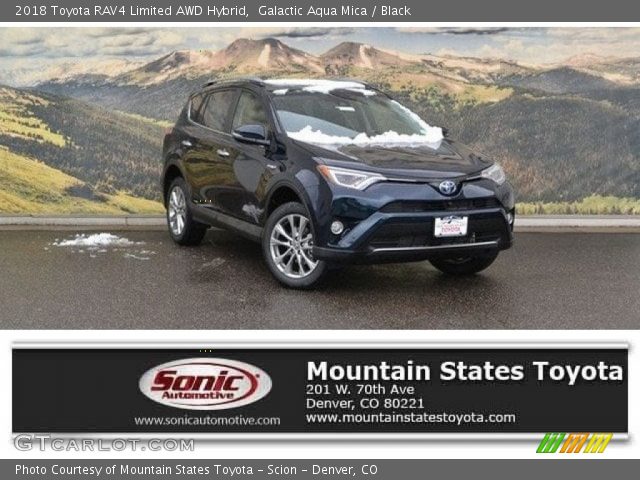 2018 Toyota RAV4 Limited AWD Hybrid in Galactic Aqua Mica