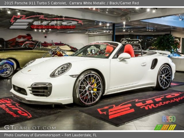 2015 Porsche 911 Turbo S Cabriolet in Carrara White Metallic