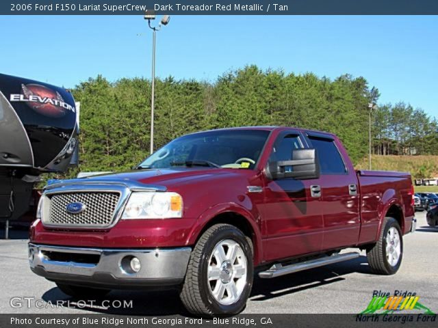 2006 Ford F150 Lariat SuperCrew in Dark Toreador Red Metallic