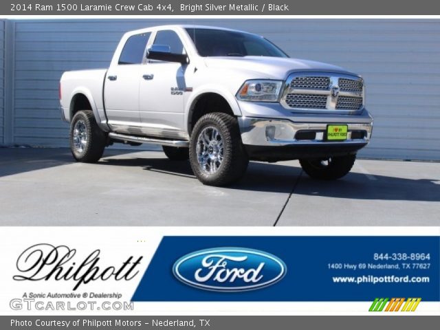 2014 Ram 1500 Laramie Crew Cab 4x4 in Bright Silver Metallic