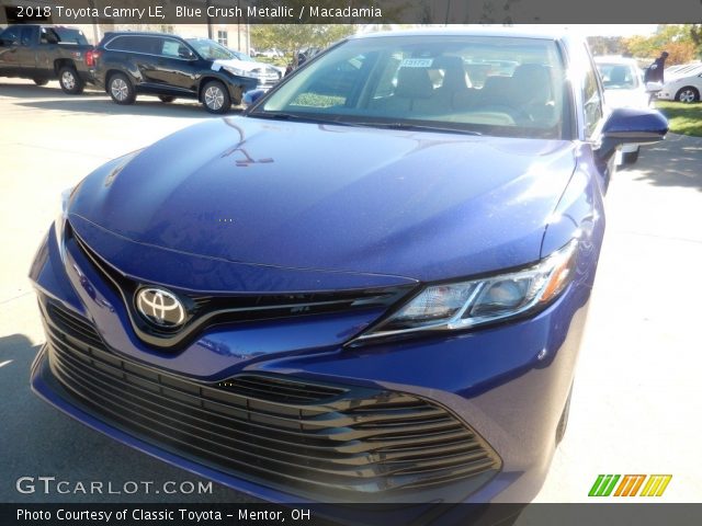 2018 Toyota Camry LE in Blue Crush Metallic
