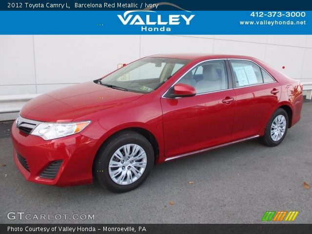 2012 Toyota Camry L in Barcelona Red Metallic