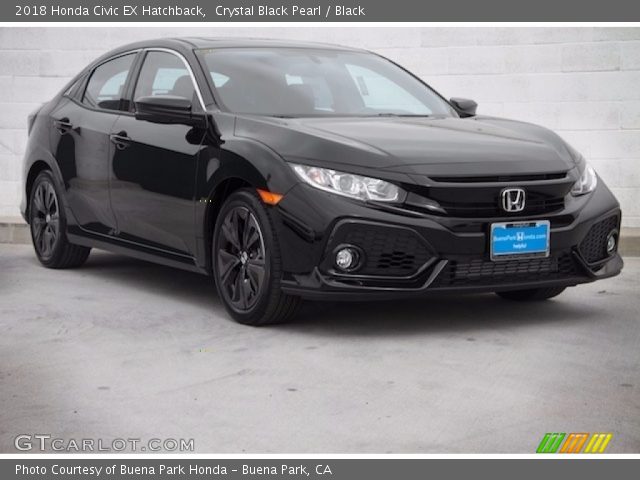 2018 Honda Civic EX Hatchback in Crystal Black Pearl