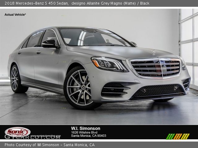 2018 Mercedes-Benz S 450 Sedan in designo Allanite Grey Magno (Matte)