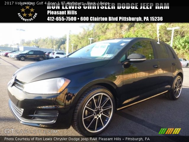 2017 Volkswagen Golf 4 Door 1.8T Wolfsburg in Black