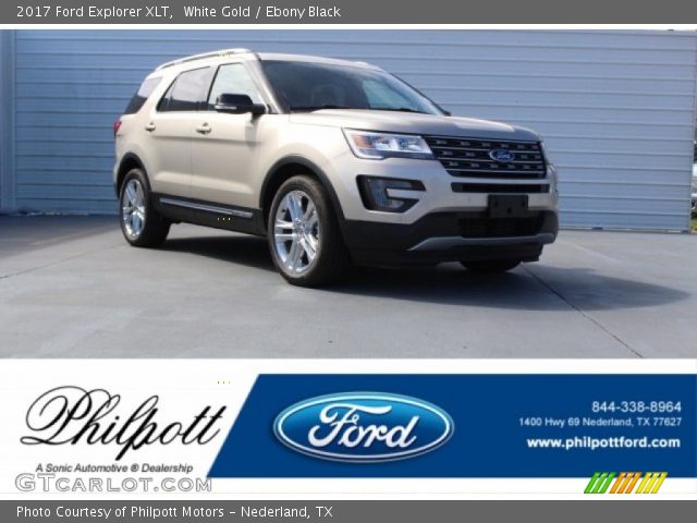 2017 Ford Explorer XLT in White Gold