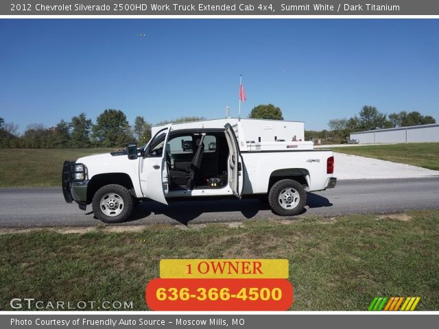 2012 Chevrolet Silverado 2500HD Work Truck Extended Cab 4x4 in Summit White