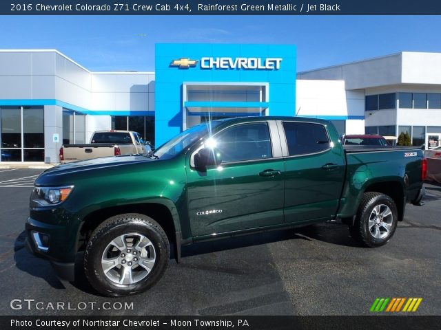 2016 Chevrolet Colorado Z71 Crew Cab 4x4 in Rainforest Green Metallic