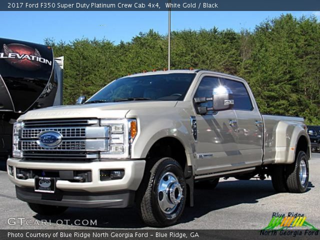 2017 Ford F350 Super Duty Platinum Crew Cab 4x4 in White Gold