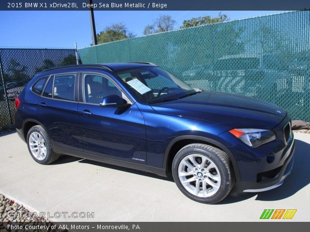 2015 BMW X1 xDrive28i in Deep Sea Blue Metallic