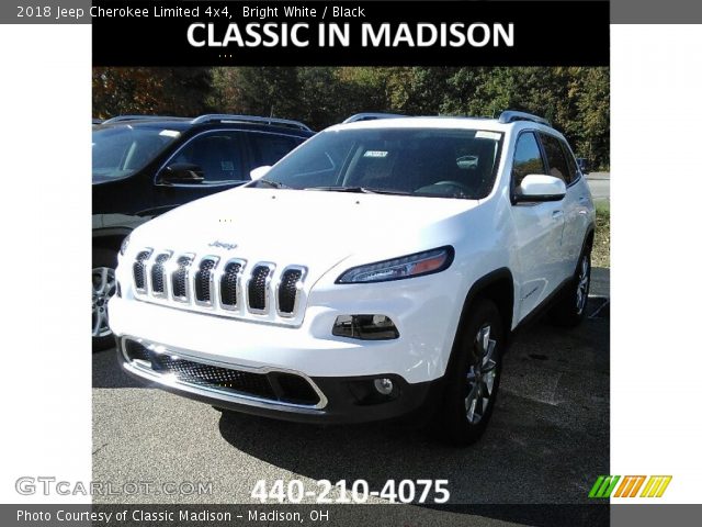 2018 Jeep Cherokee Limited 4x4 in Bright White