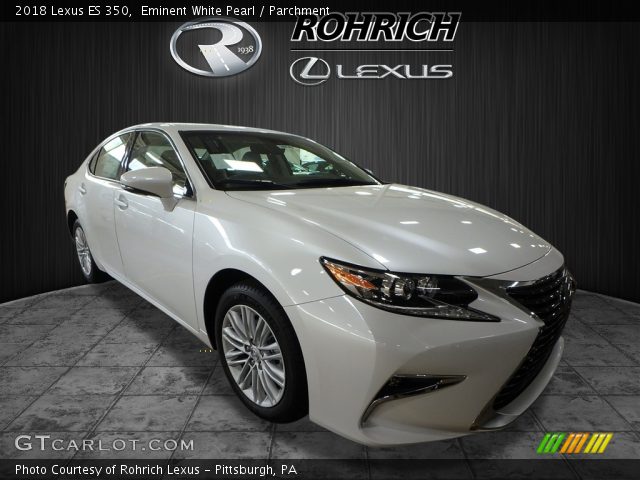 2018 Lexus ES 350 in Eminent White Pearl
