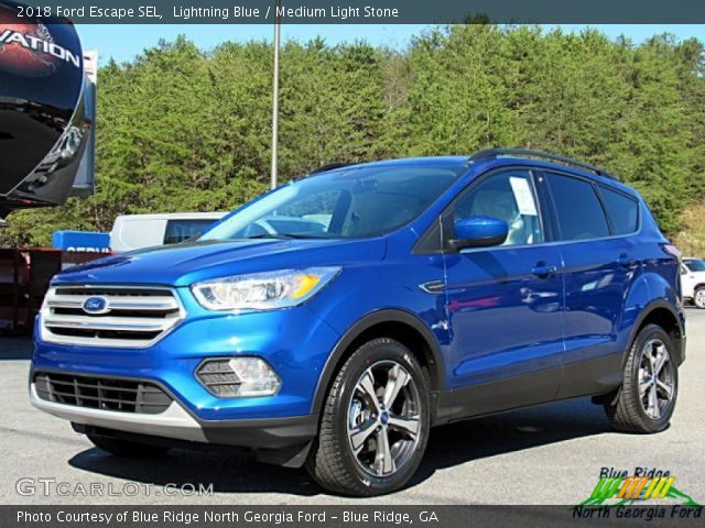 2018 Ford Escape SEL in Lightning Blue
