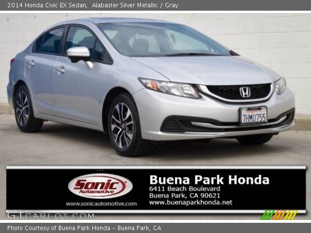 2014 Honda Civic EX Sedan in Alabaster Silver Metallic